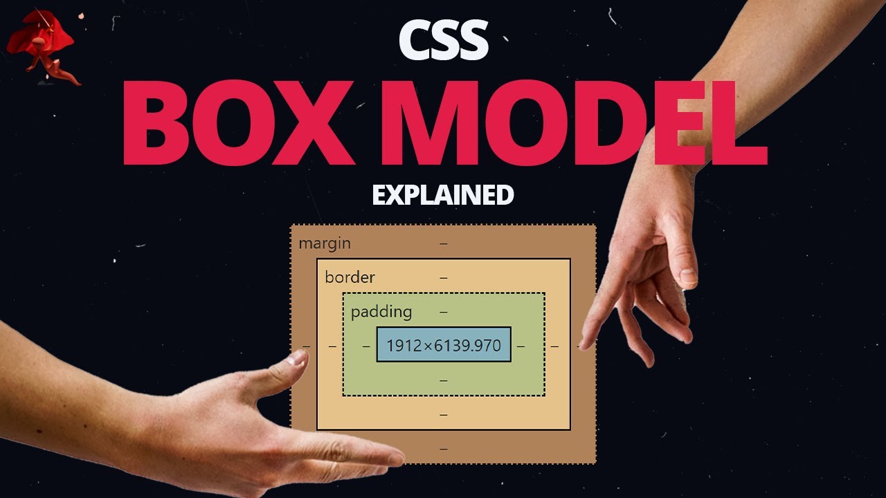 2 manos sosteniendo un box model